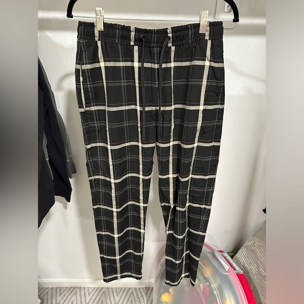 Bershka Plaid Joggers